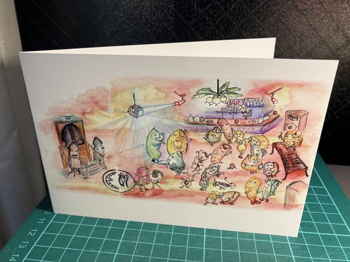 スイス・チーズ探偵グリーティング・カード PI Swiss Cheese greeting card