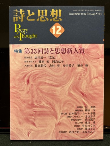 詩と思想 12月号 特集:第33回詩と思想新人賞