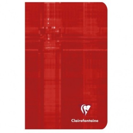 CLAIREFONTAINE CAHIER PIQUE A4 ROUGE 80 PAGES / SEYES 3121C