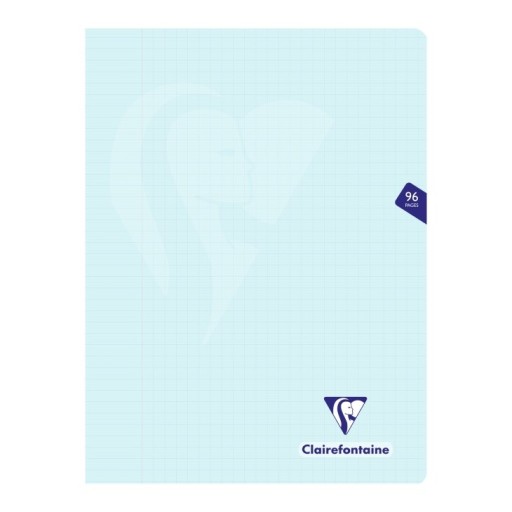 CLAIREFONTAINE CAHIER A4 ミメジス パステル ホチキス留めノート フランス罫 / アイスブルー