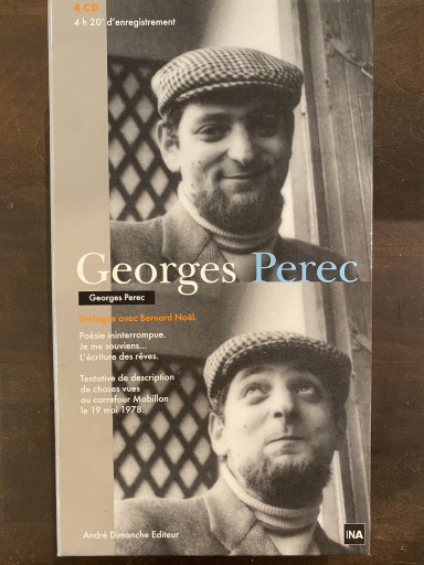 Georges Perec -Georges Perec Dialogue avec Bermard Noel