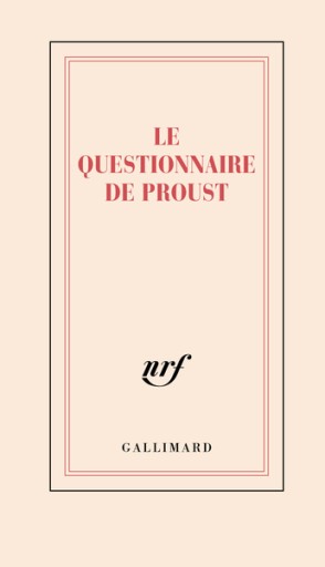 Carnet "Le questionnaire de Proust" (papeterie)