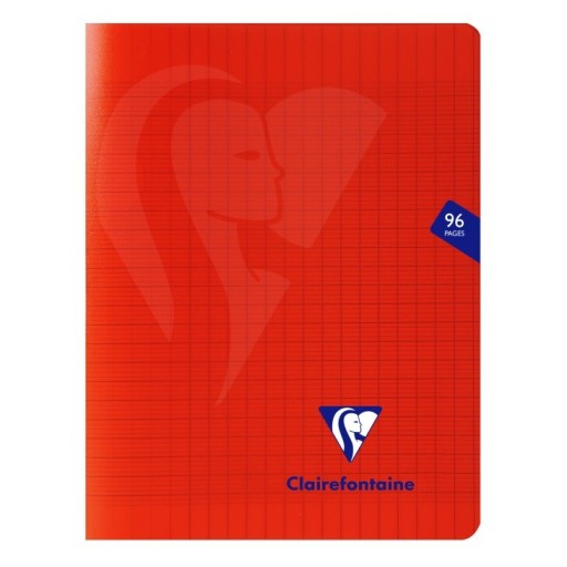 CLAIREFONTAINE CAHIER ミメジス Rouge A4 ホチキス留めノート フランス罫