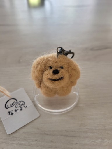 羊毛フェルト 茶モコまめちび