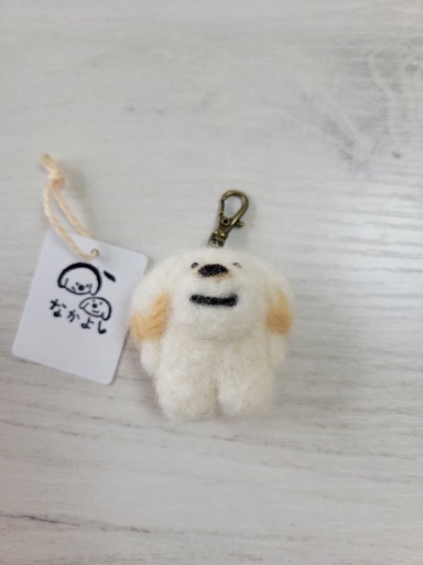 羊毛フェルト 白まめちび