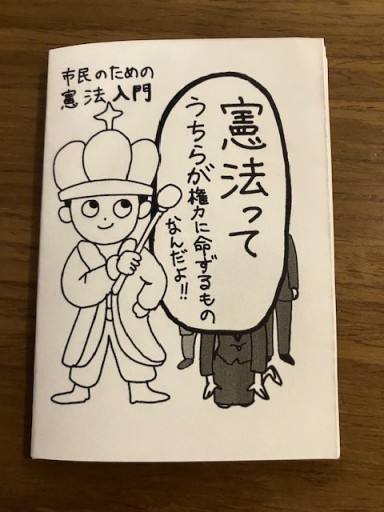 憲法って、うちらが権力に命ずるものなんだよ