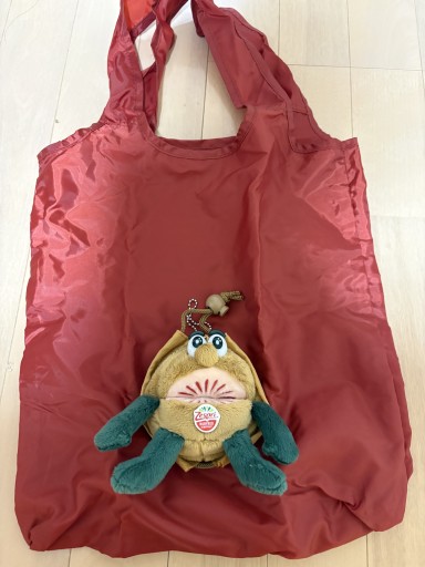 キウイブラザーズ エコバッグ  （赤）