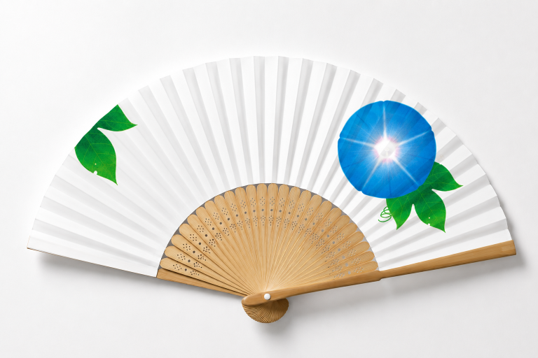朝顔の扇子
