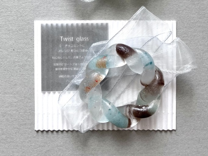 Twist glass(チョコミントにオレンジをひとつまみ)