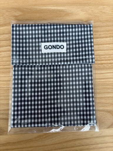 GONDOオリジナルブックポーチ 文庫本サイズ 紺01