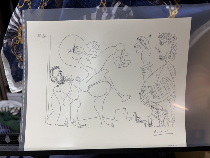 【ピカソ347シリーズ】版画の印刷画⑥（347-237番）