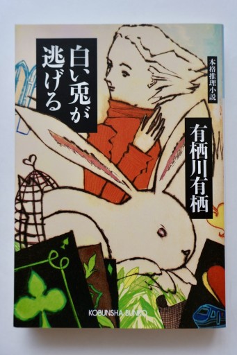 白い兎が逃げる