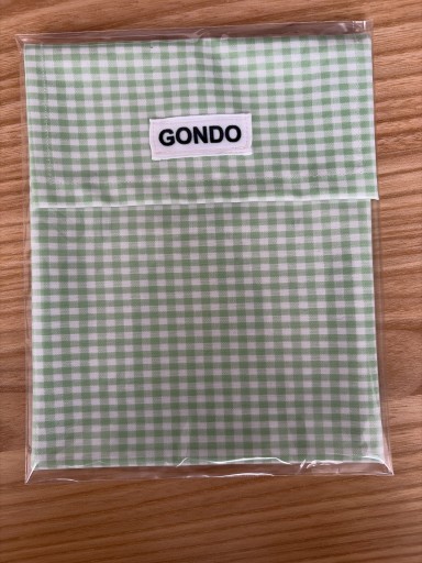 GONDOオリジナルブックポーチ 文庫本サイズ グリーン02