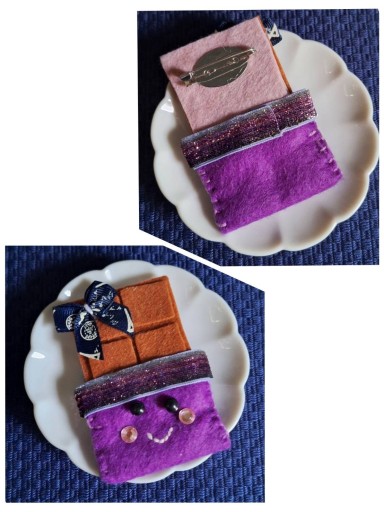 チョコレートのブローチ