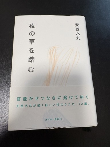 夜の草を踏む