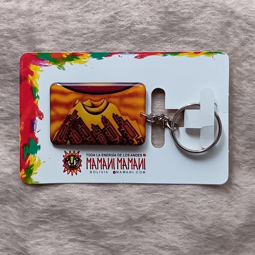 イリマニ山キーホルダーMamani Mamani